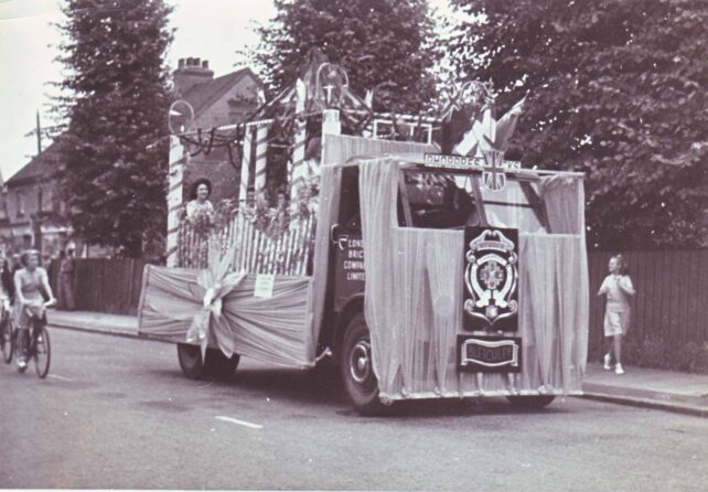 Carnival lorry driving past
