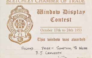 Shop Window Display 2nd prize award