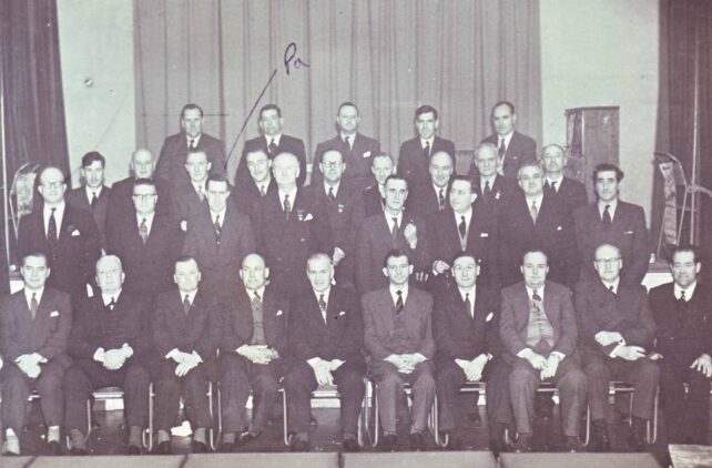 Seated group of gentlemen, possibly Bletchley Chamber of Trade