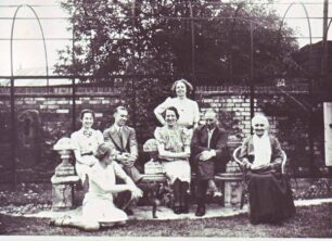 Group in the garden at the Chalet