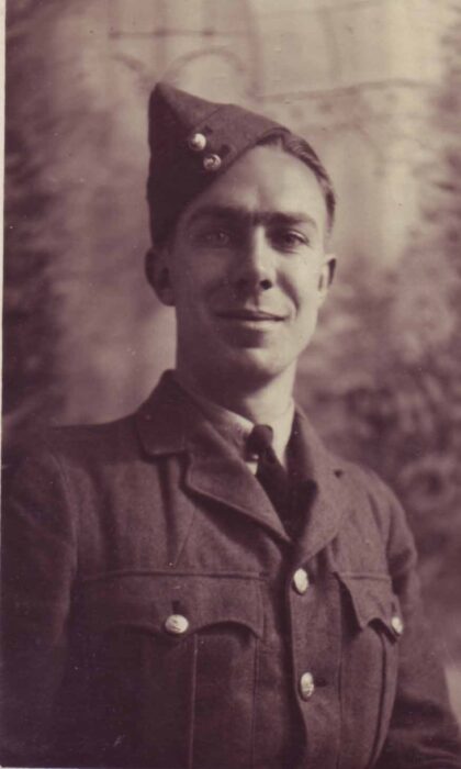Douglas Cowlishaw in RAF uniform