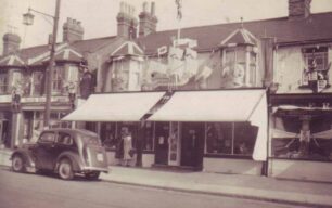 Cowlishaw's shop front in Bletchley Road