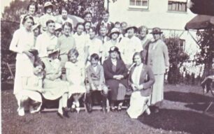 Group of people at the Chalet