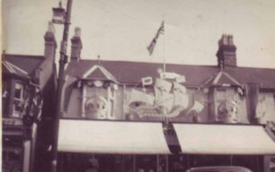 Cowlishaw's shop front in Bletchley Road