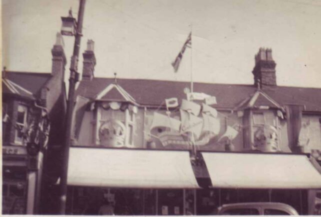 Cowlishaw's shop front in Bletchley Road