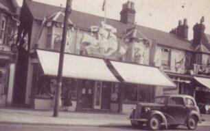 Cowlishaw's shop front in Bletchley Road