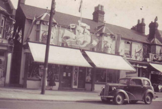 Cowlishaw's shop front in Bletchley Road