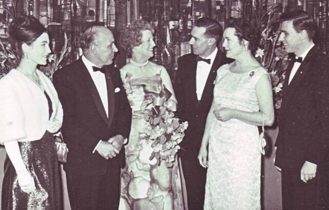 The Weatherheads and the Cowlishaws at a party