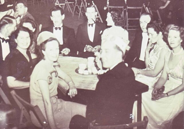 Douglas and Joan Cowlishaw at a party
