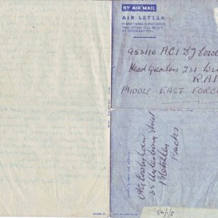 Air Mail letter written on 11 Dec 1942  from Dad