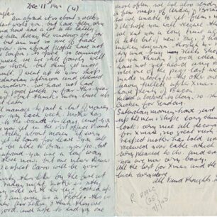 Air Mail letter written on 11 Dec 1942  from Dad