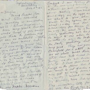 Air Mail letter written on 2 Dec 1943 from Mother