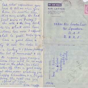 Air Mail letter written on 14 Dec 1943 from Auntie Win