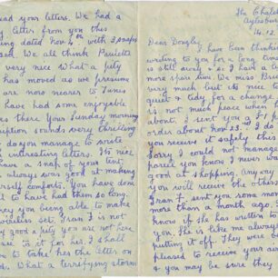 Air Mail letter written on 14 Dec 1943 from Auntie Win