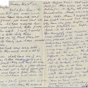 Air Mail letter written on 19 Dec 1943 from Father
