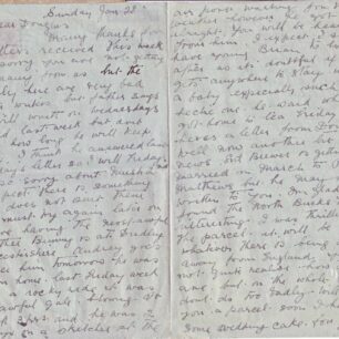 Air Mail letter written on 28 Jan 1944 from Mother