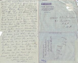 Air Mail letter written on 2 Apr 1944 from Mother