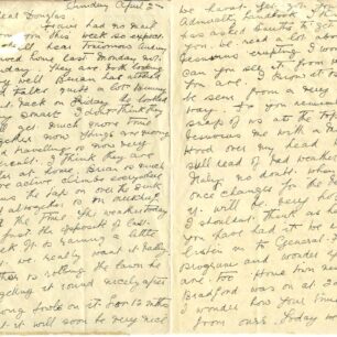 Air Mail letter written on 2 Apr 1944 from Mother