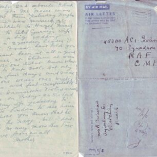 Air Mail letter written on 2 Jul 1944 from Mother