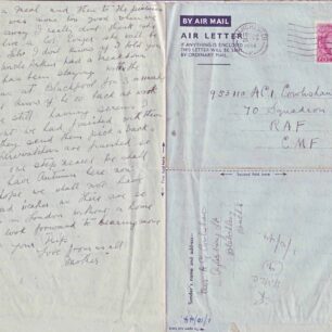 Air Mail letter written on 25 Sep 1944 from Mother