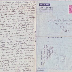 Air Mail letter written on 22 Oct 1944 from Mother
