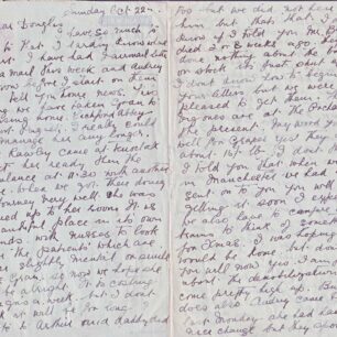 Air Mail letter written on 22 Oct 1944 from Mother