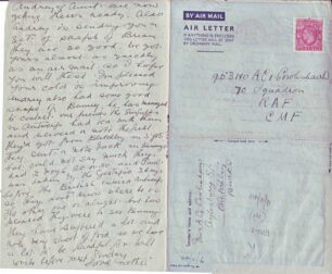 Air Mail letter written on 5 Nov 1944 from Mother
