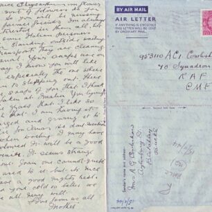 Air Mail letter written on 12 Nov 1944 from Mother