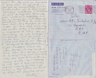 Air Mail letter written on 19 Nov 1944 from Mother