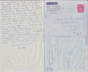 Air Mail letter written on 5 Mar 1945 from Mother