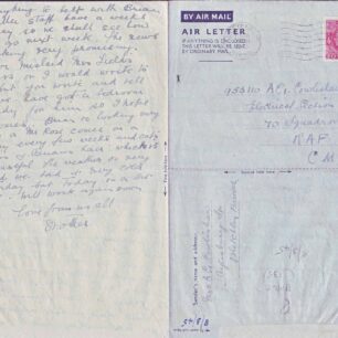 Air Mail letter written on 5 Mar 1945 from Mother