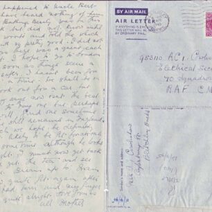 Air Mail letter written on 8 Apr 1945 from Mother