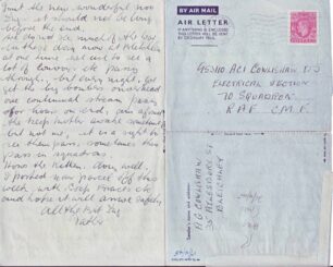 Air Mail letter written on 13 Apr 1945 from Father