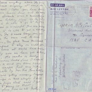 Air Mail letter written on 15 Apr 1945 from Mother