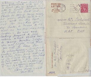 Forces letter written on 14 May 1945 from Mother