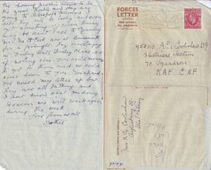 Forces letter written on 10 Jun 1945 from Mother