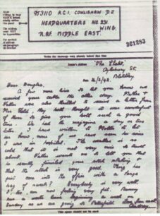 Airgraph written on 26 Feb 1942 from Audrey