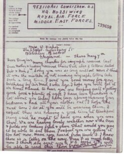 Airgraph written on 7 May 1942 from Auntie Win
