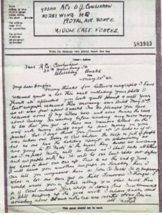 Airgraph written on 25 May 1942 from Mother
