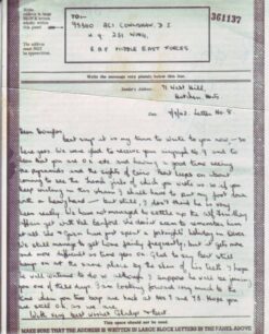 Airgraph written on 7 Sep 1942 from Gladys and Bert