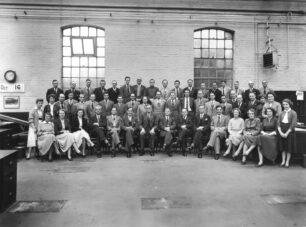 Staff photo, the Old Progress office