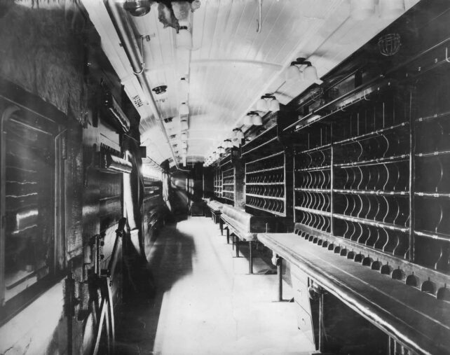 Inside The Royal Mail coach