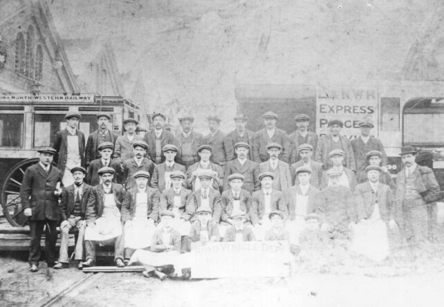 Group photograph, Road Vehicle Dept. 1913