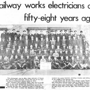 Group photograph, Electric shop 1913