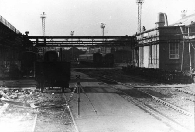Shunting yard with Powerhouse on right