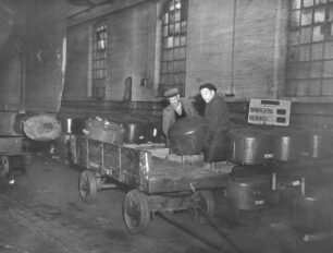 Loading a handcart