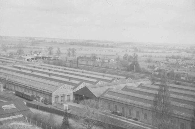 View over Works buildings