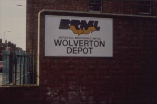 BRML Wolverton Depot sign