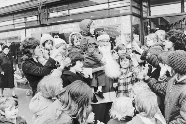 Father Christmas at the Co-Op, November 1974