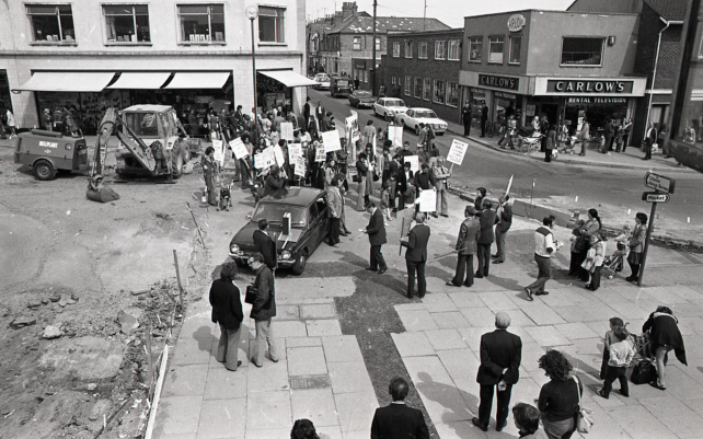 Protest March on Queensway, 1970s